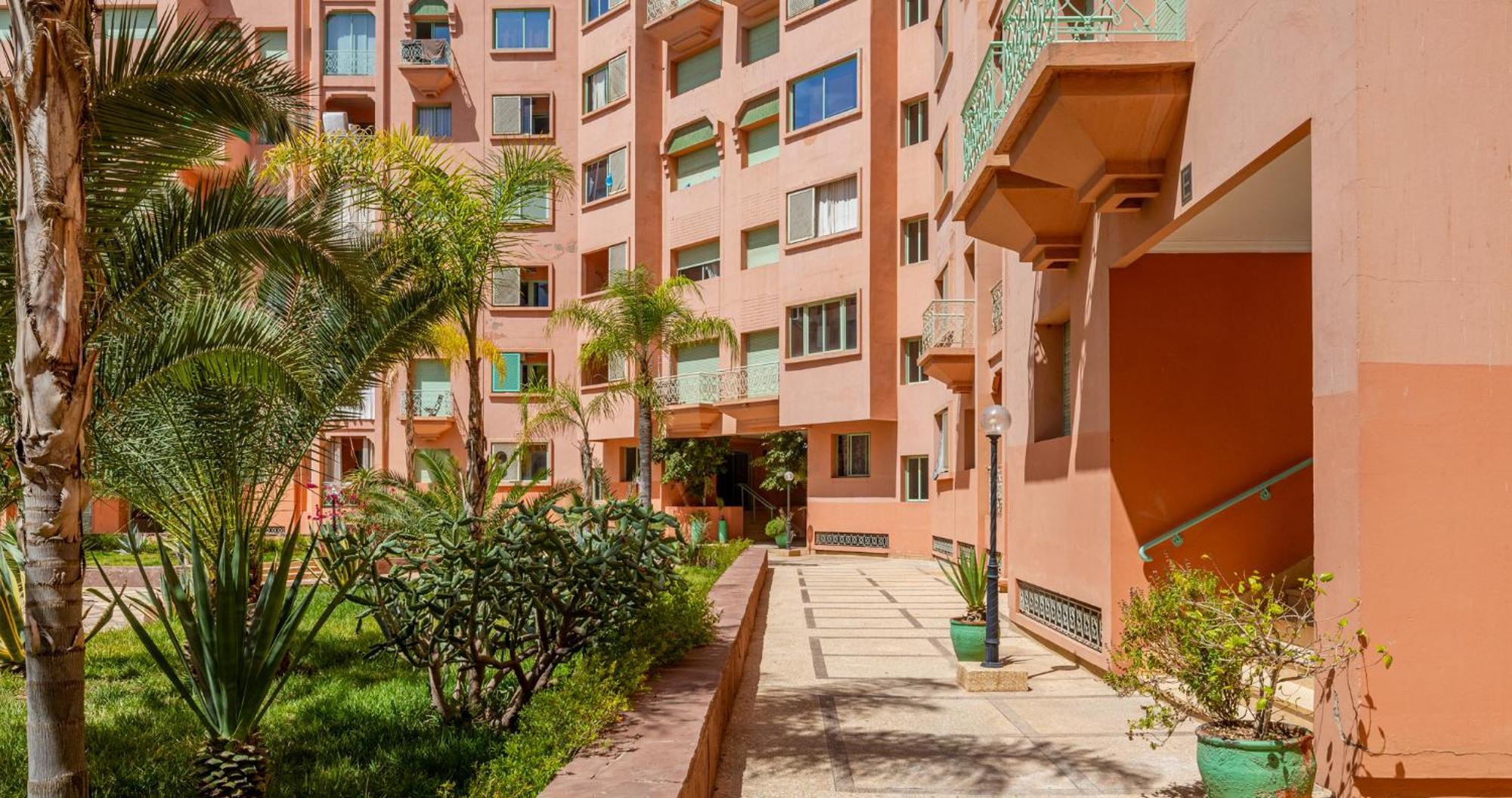 Charming 2-Bed Oasis Pool View Apartment Marrakesh Exterior photo